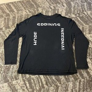 ALLSAINTS Infernal Long Sleeve Crew Shirt Mens XL Black